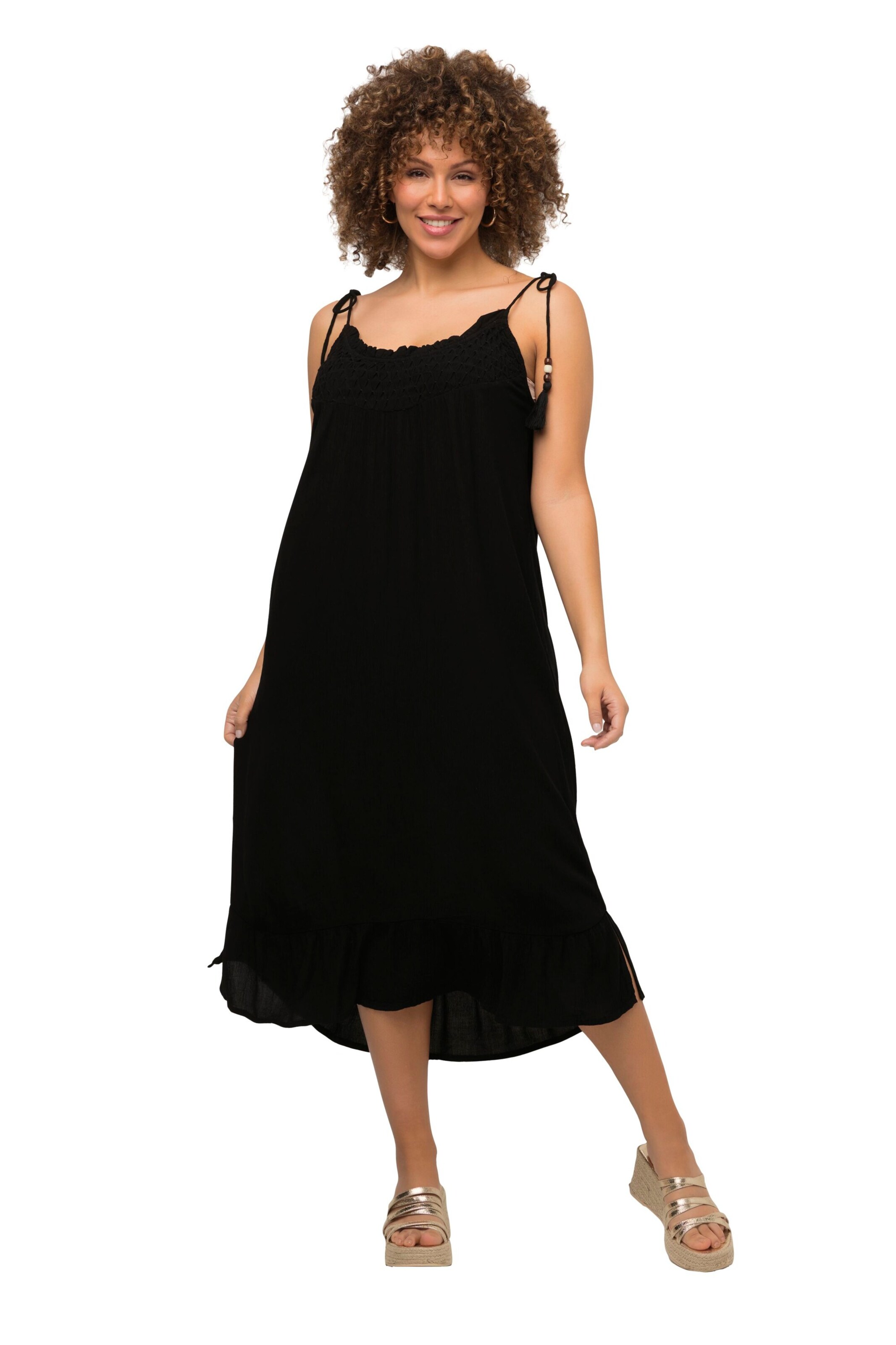 Ulla Popken Jurk in Zwart: voorkant