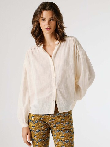 Pepe Jeans Blouse 'ARIANA' in Wit: voorkant