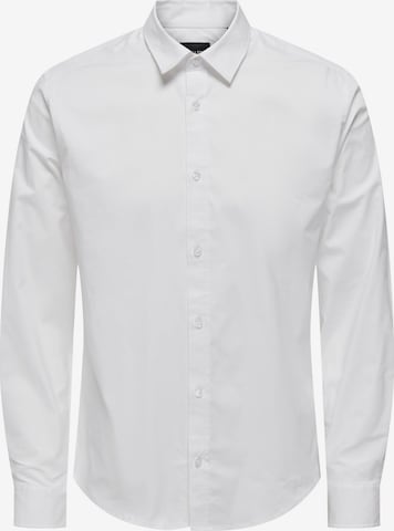 Only & Sons Button Up Shirt 'Andy' in White: front