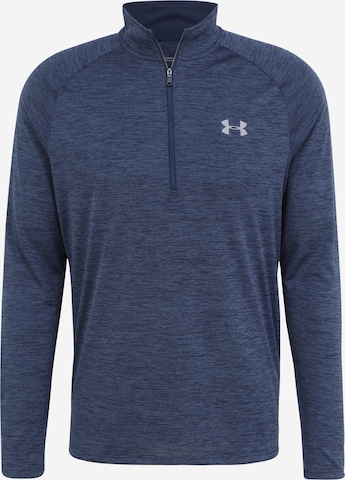 UNDER ARMOUR Performance Shirt 'Tech 2.0' in Blue: front