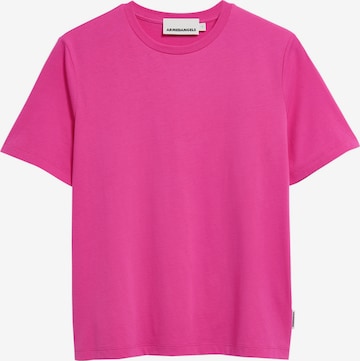 T-shirt ARMEDANGELS en rose : devant