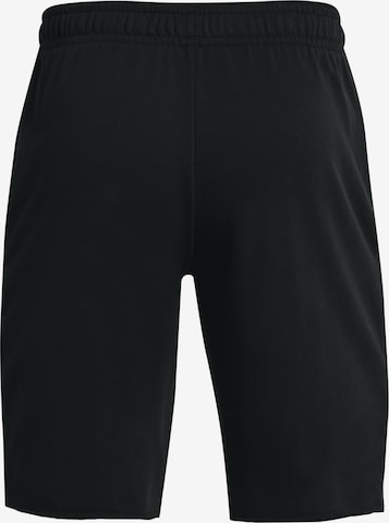 UNDER ARMOUR Regular Workout Pants 'Rival Terry' in Black