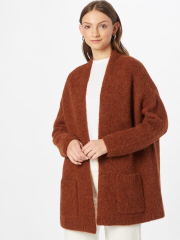 Marc O'Polo DENIM Knit Cardigan in Brown: front