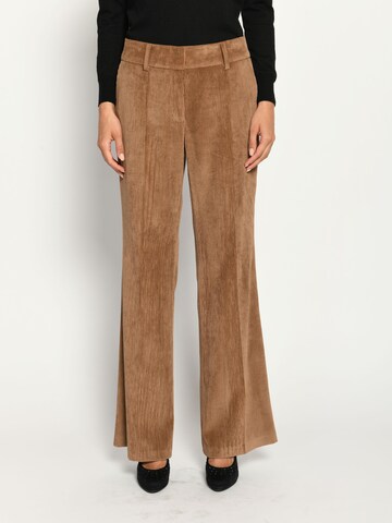 White Label by RoFa Flared Pants in Brown