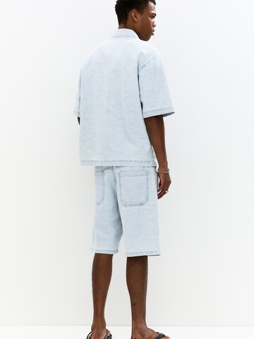 Coupe regular Chemise Pull&Bear en bleu
