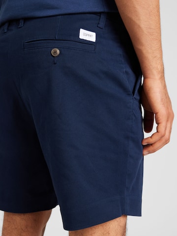 ESPRIT Slimfit Chino kalhoty – modrá