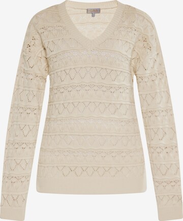 Pull-over Gaya en beige : devant