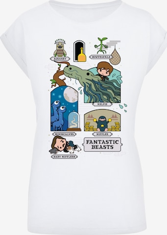 F4NT4STIC T-Shirt 'Fantastic Beasts 2 Chibi Newt' in Weiß: Vorderseite