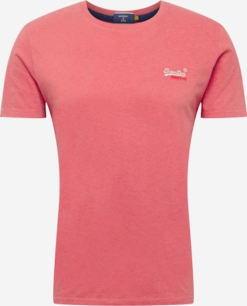 Superdry Tapered Shirt in Oranje: voorkant