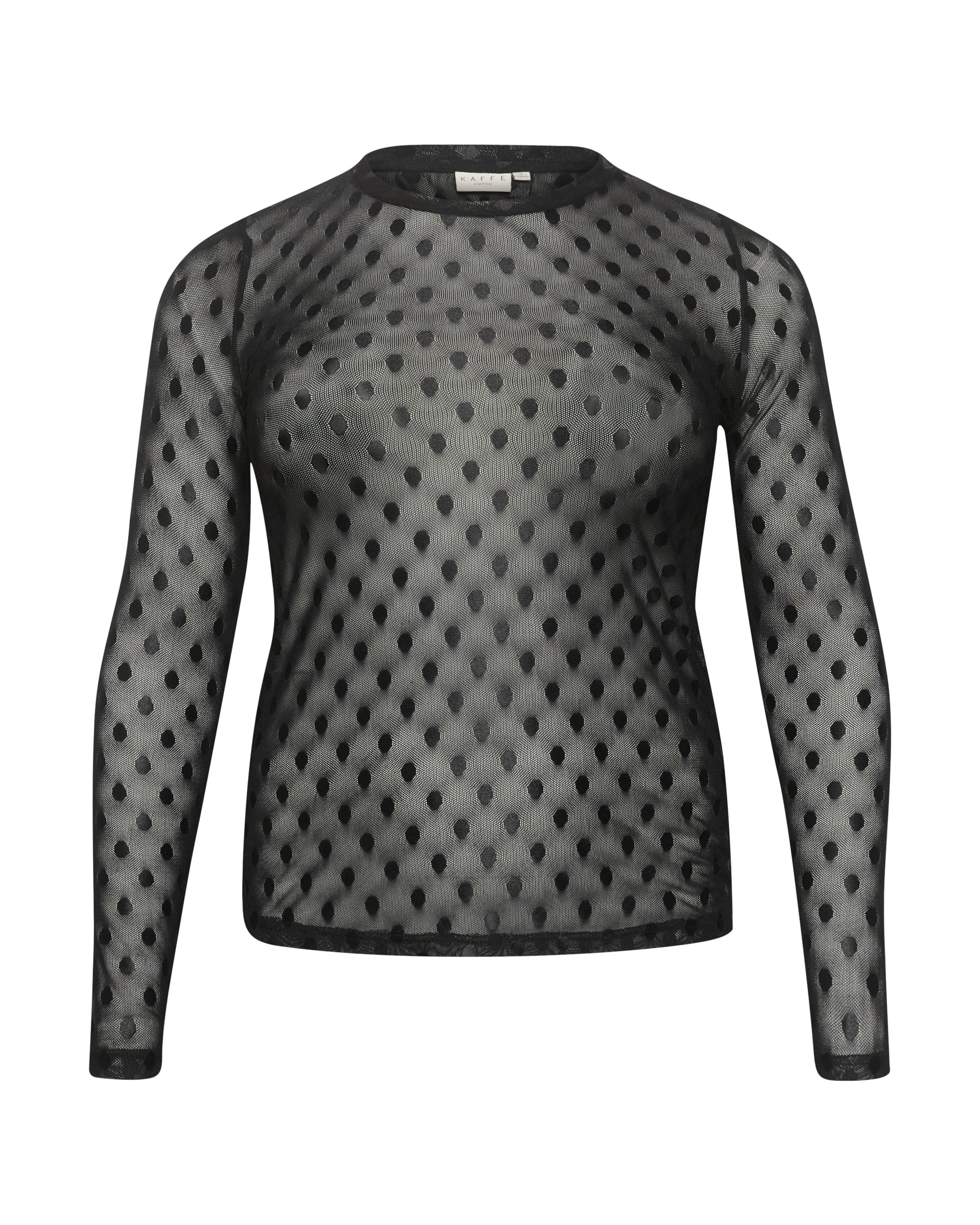 Maglietta 'KC NInna' di KAFFE CURVE in nero: frontale