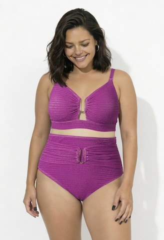 Ulla Popken Triangel Bikini in Pink