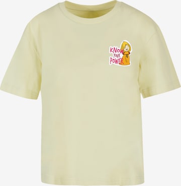 F4NT4STIC Shirt 'Wickie Know Your Power Heroes of Childhood' in Yellow: front