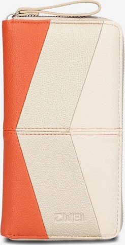 ZWEI Wallet 'JANA J2' in Beige: front