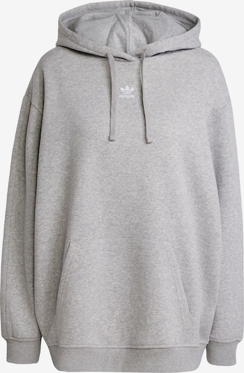 Megztinis be užsegimo 'Essentials' iš ADIDAS ORIGINALS, spalva – margai pilka / balta, Prekių apžvalga