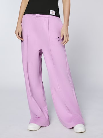 CHIEMSEE Regular Pants in Purple: front
