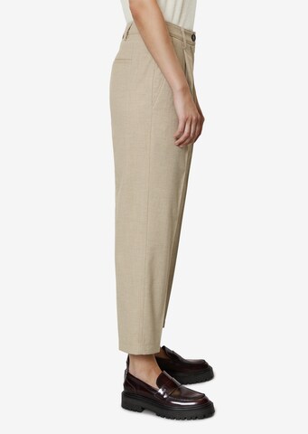 Marc O'Polo Tapered Pleat-Front Pants in Beige