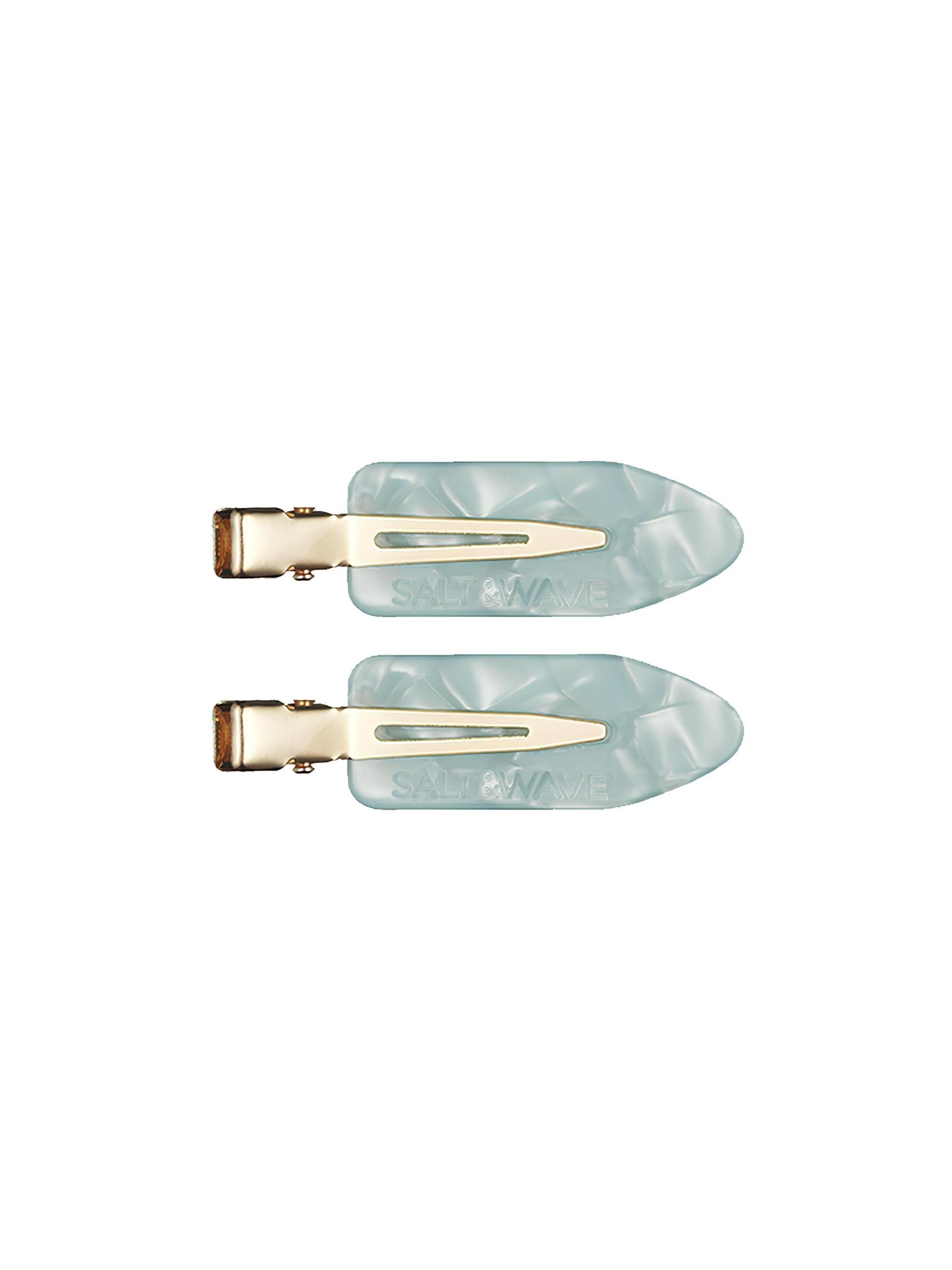 SALT&WAVE Hårsmykke 'Backstage Hair Clips' i 7 cm i aqua, Produktvisning
