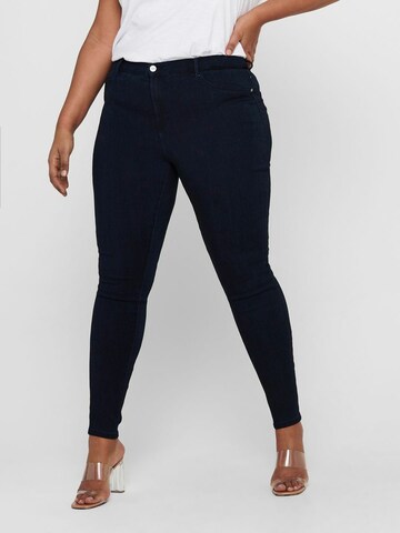 ONLY Carmakoma Skinny Jeans 'Storm' in Blauw: voorkant