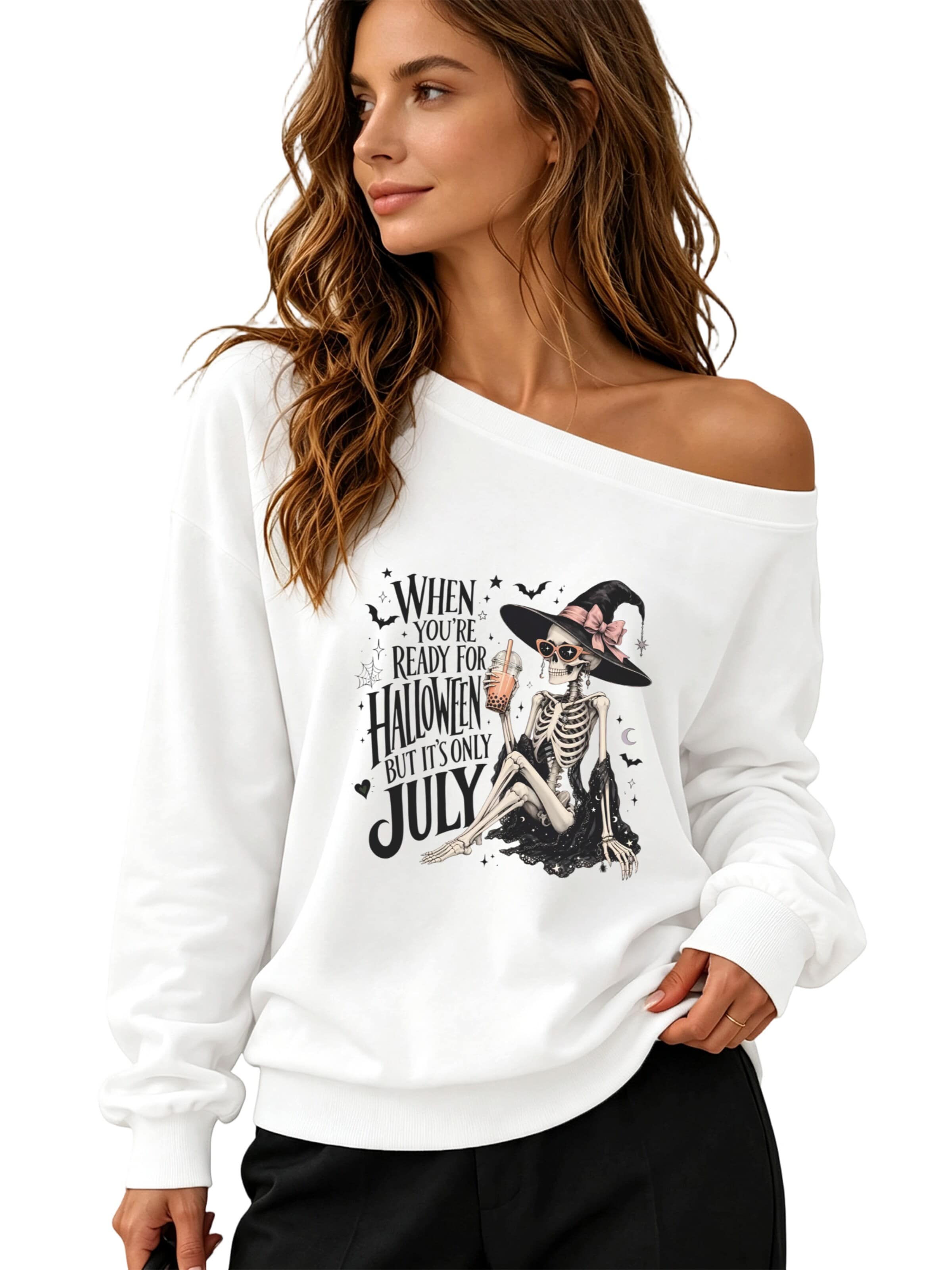 GORHEY Sweatshirt in White: front