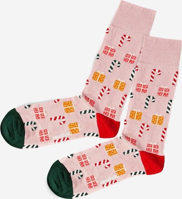 DillySocks Socken in Roze: voorkant