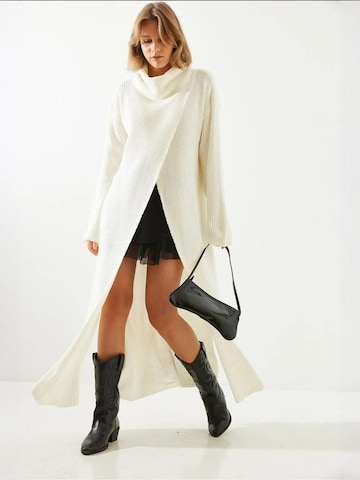 Bianco Lucci Jurk 'Maxi' in Beige