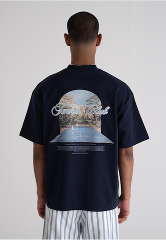Prohibited - Camisa 'Grand Match Tennis' em azul: frente
