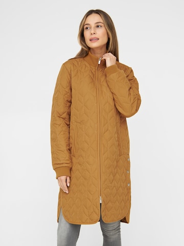 ILSE JACOBSEN Between-Seasons Coat 'ART06' in Brown: front