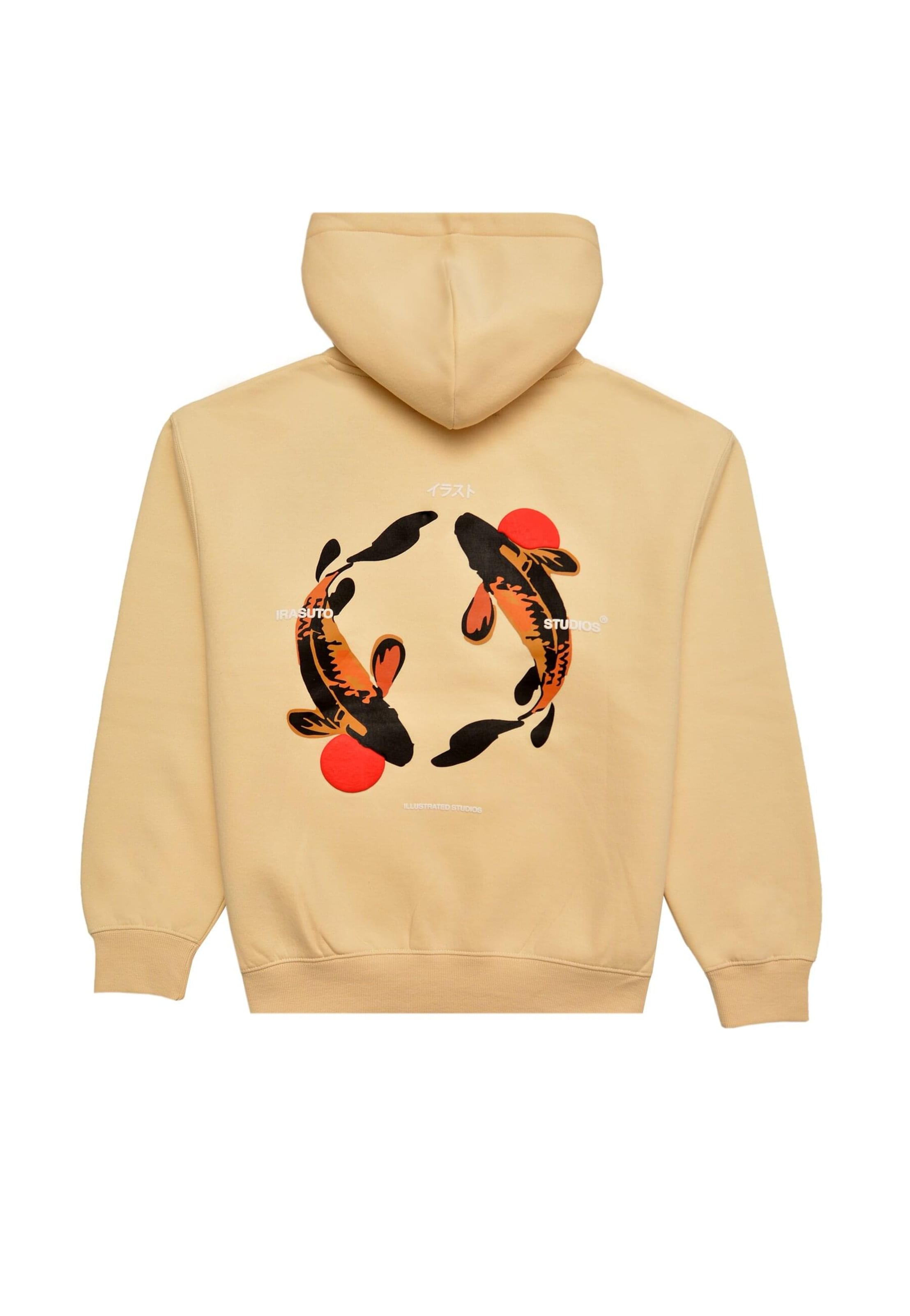 Felpa 'Koi' di Irasuto Studios in beige