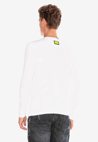 CIPO & BAXX Langarmshirt in Weiß