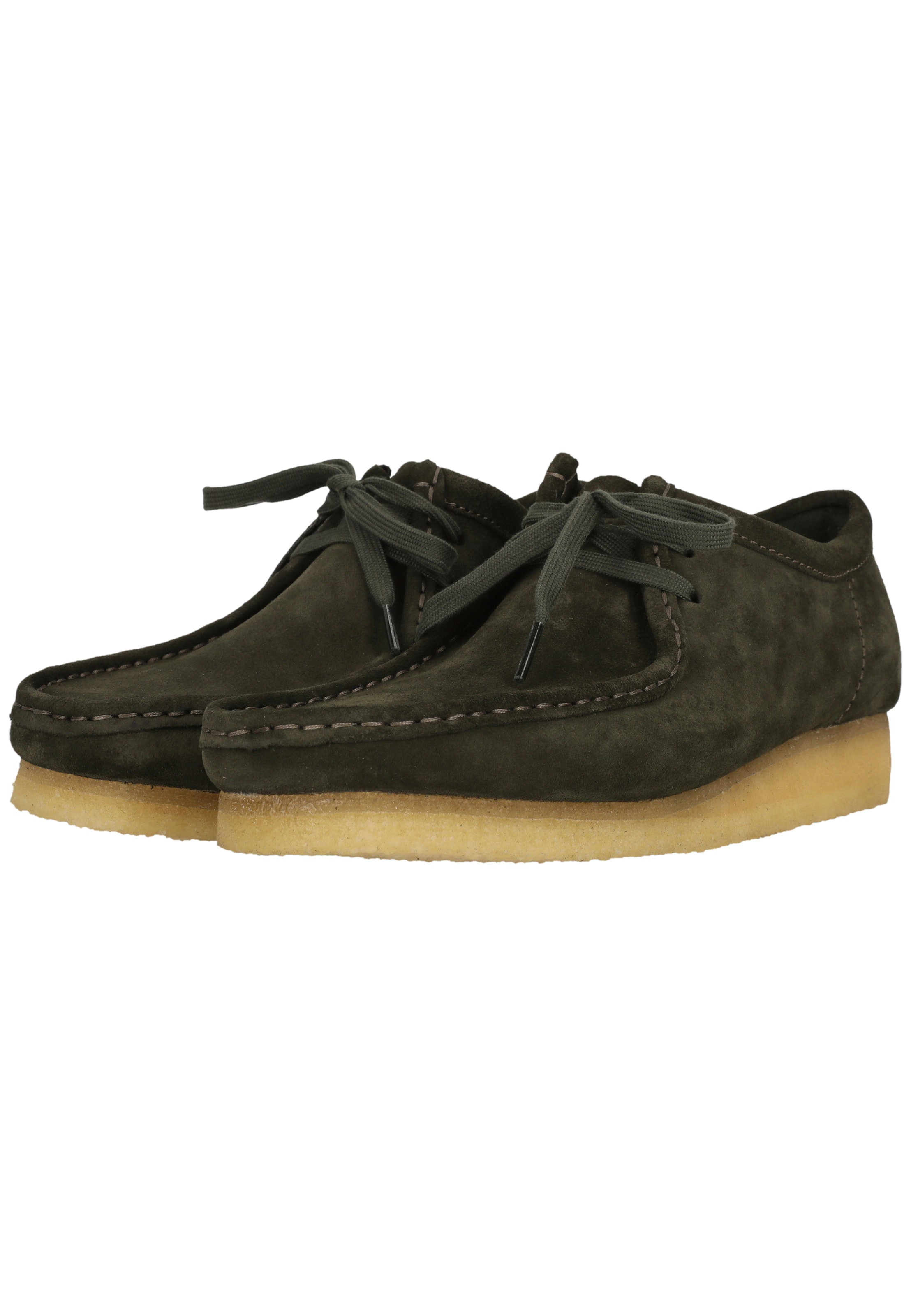 CLARKS Lace-up shoe 'Wallabee Forest' in Green