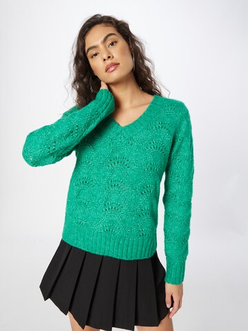 Pullover 'Bibbi' di PIECES in verde: frontale