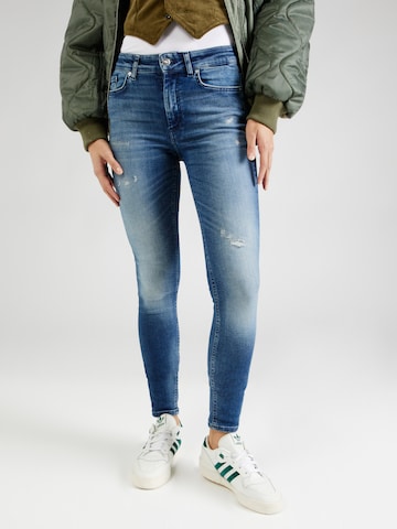 Coupe slim Jean 'BLUSH' ONLY en bleu : devant