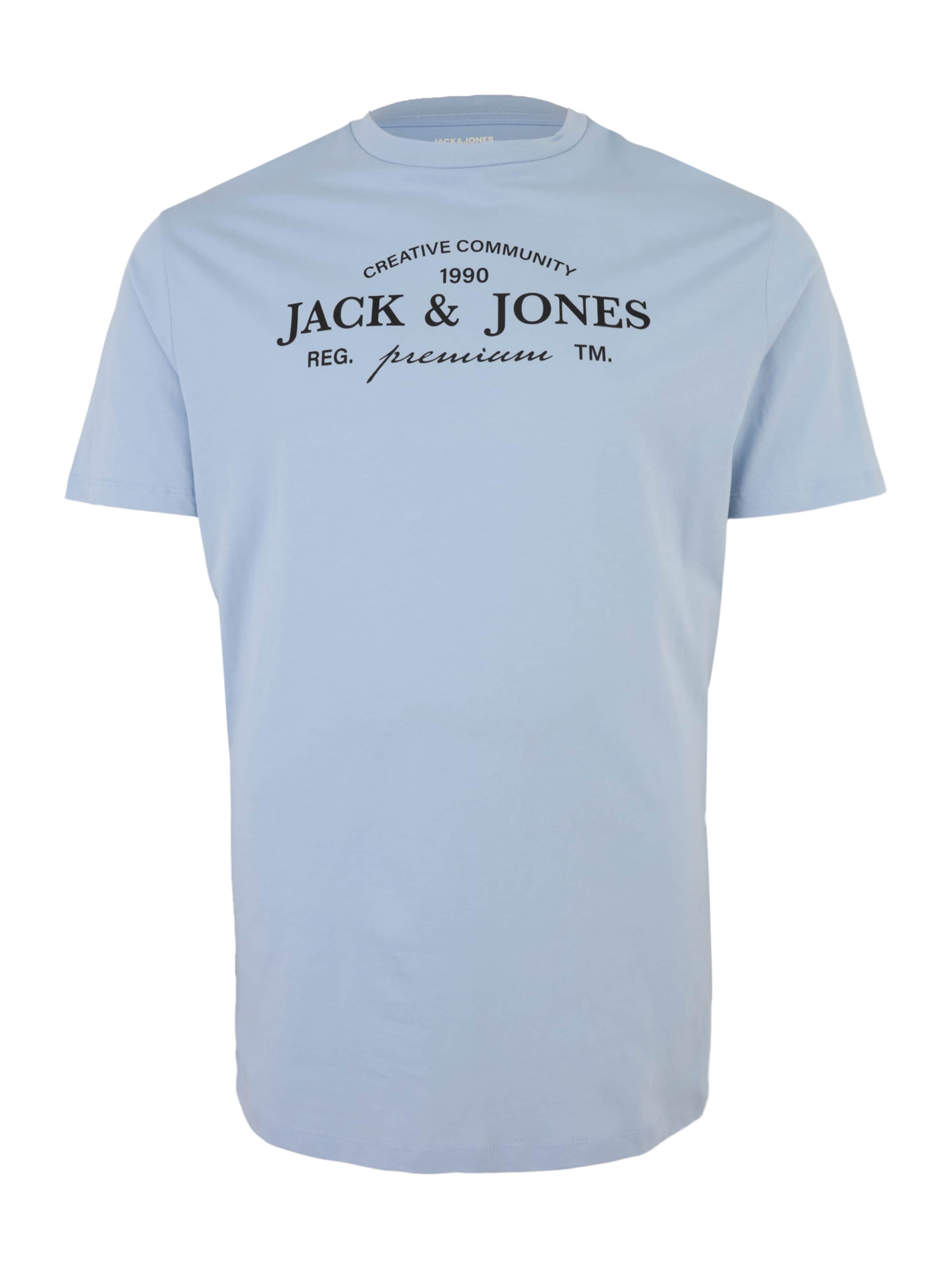 Jack & Jones Plus - Camiseta 'JPRBLAKEVIN' en azul: frente