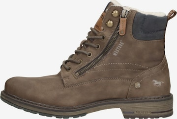Bottes à lacets 'Veterschoenen Hoog' MUSTANG en marron : devant