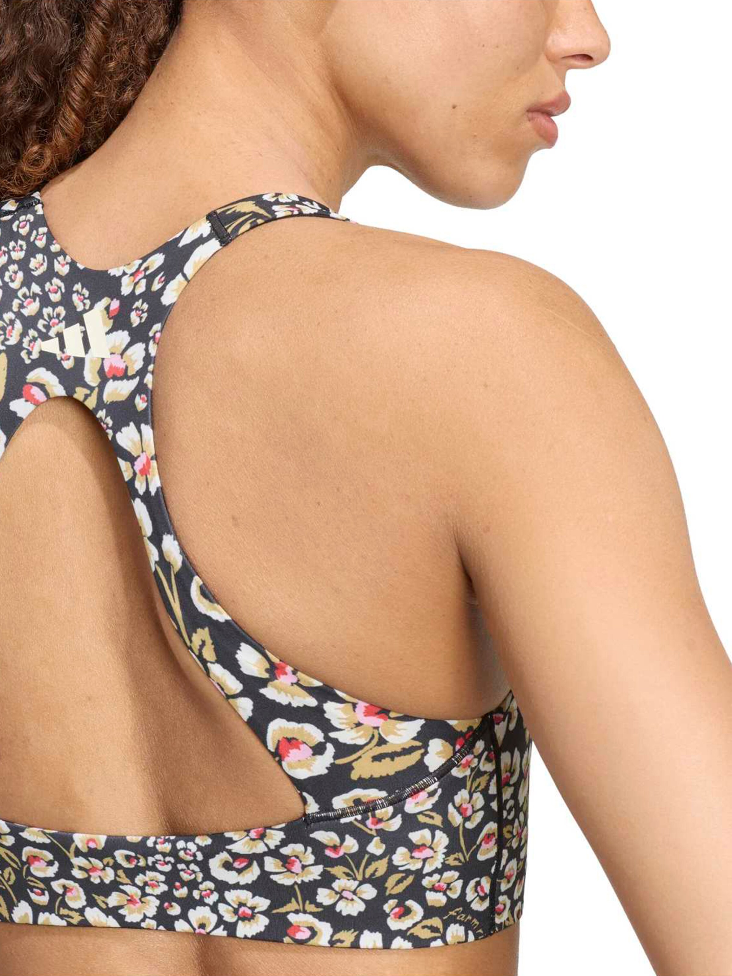 ADIDAS PERFORMANCE Bustier Športni nederček 'FARM' | bela barva
