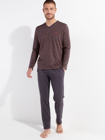 HOM Long Pajamas ' Jegor ' in Grey: front