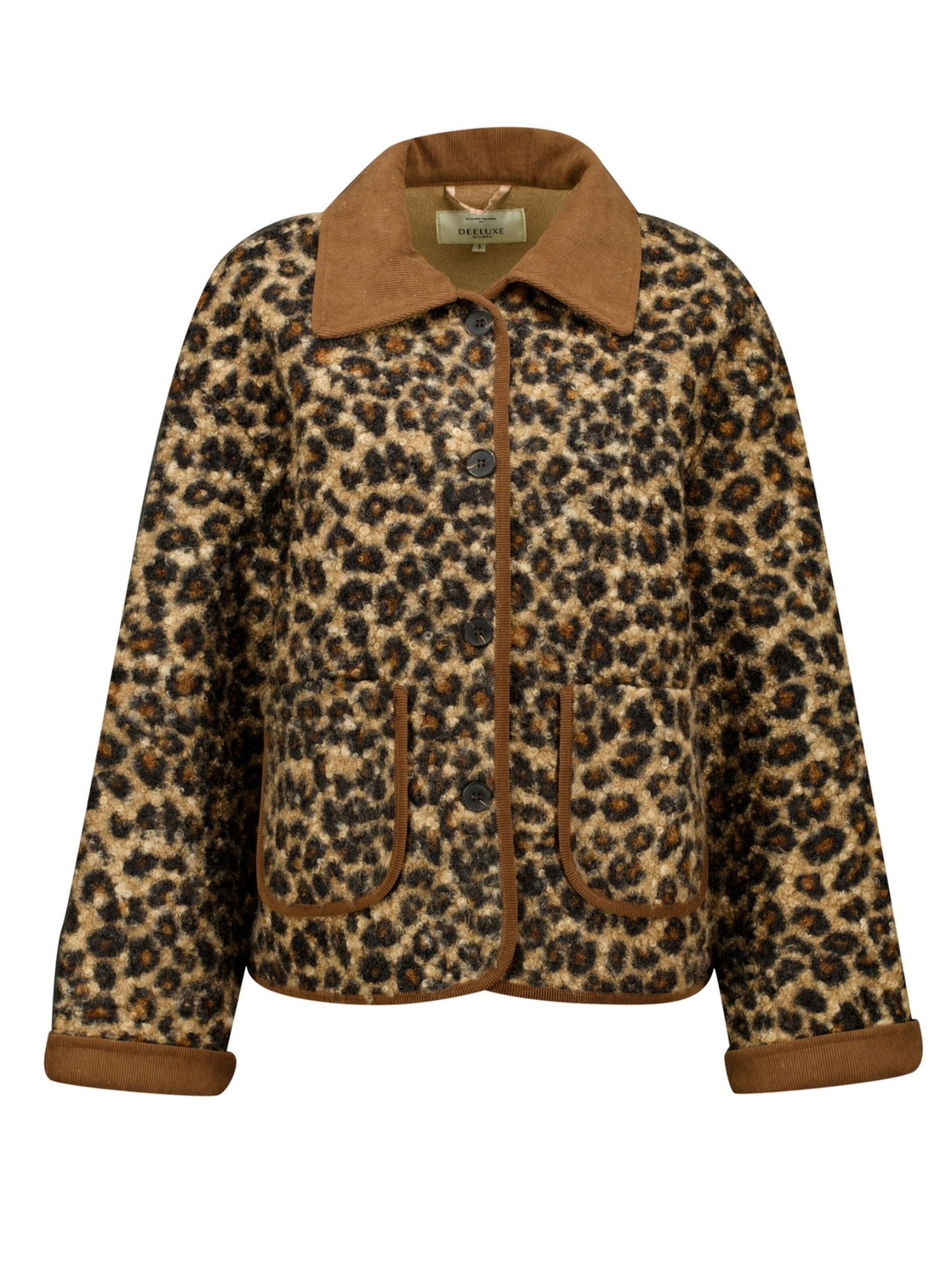 Veste mi-saison Deeluxe en marron : devant