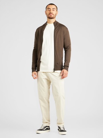 DRYKORN Regular Fit Strickjacke 'Antonio' in Braun