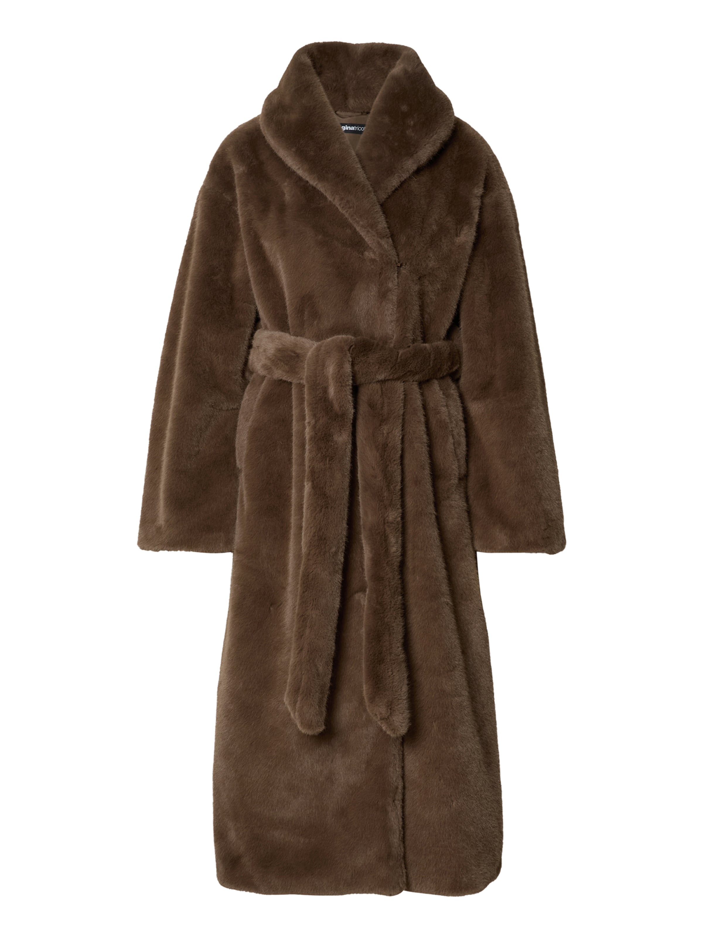 Manteau d’hiver Gina Tricot en marron : devant