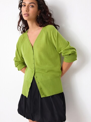 Next Knit cardigan 'N.Premium' in Green