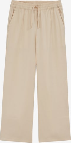 smėlio WE Fashion Plačios klešnės Kelnės: priekis