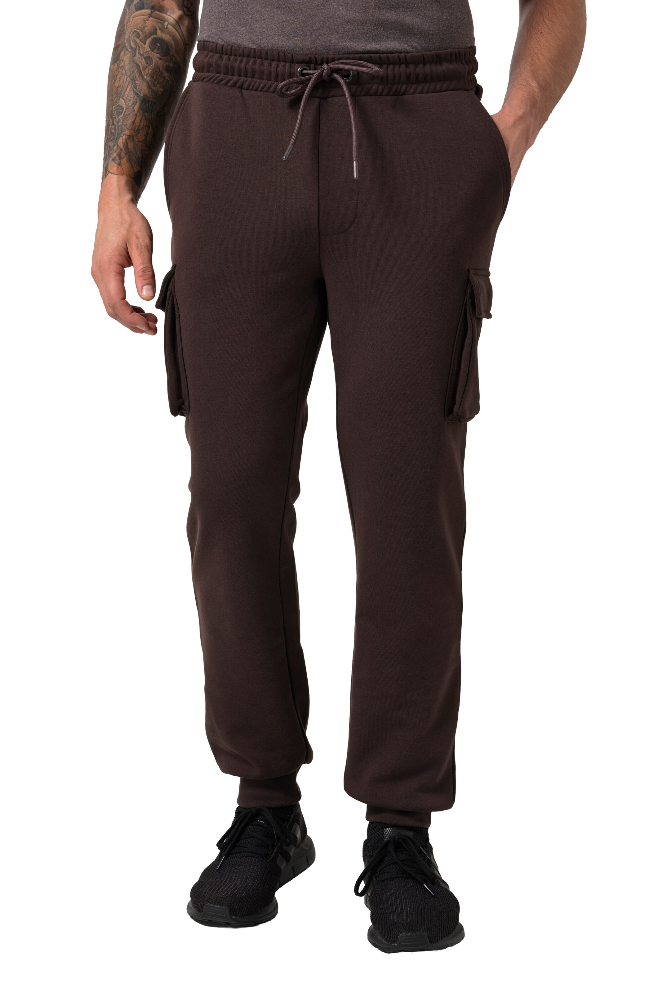 JAY-PI Tapered Pants in Brown: front