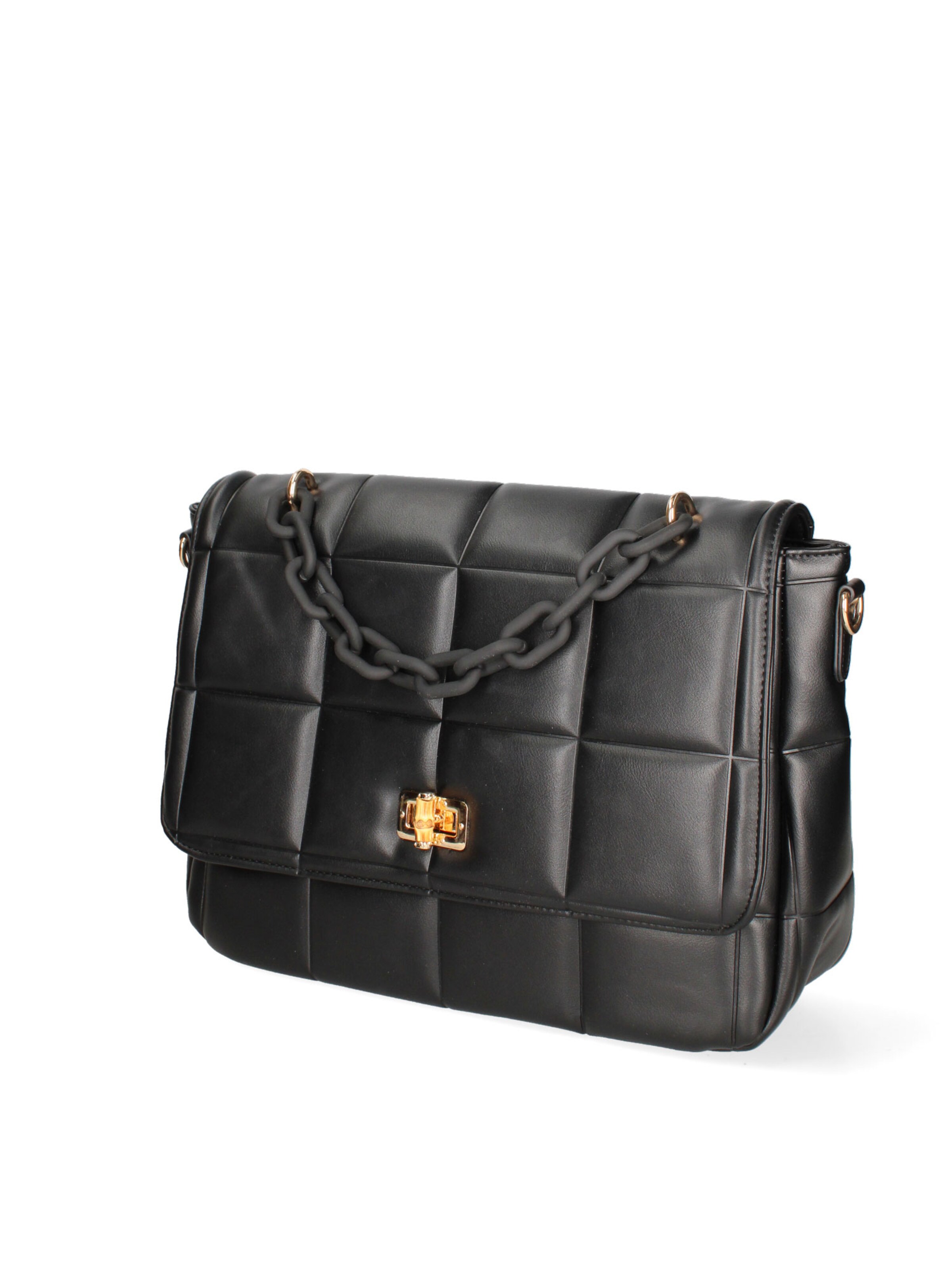 Borsa a mano 'Borsa a mano Solange ecopelle vegana con catena - Diana & Co' di Diana&Co. in nero