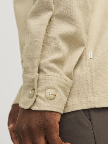 JACK & JONES Comfort fit Overhemd in Beige