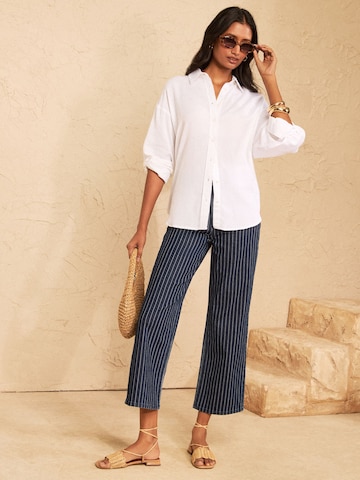 Bootcut Jean love & roses en bleu