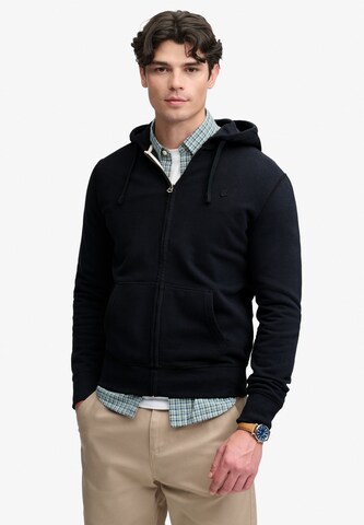 Veste de survêtement 'ESSENTIAL' Superdry & Co en bleu : devant
