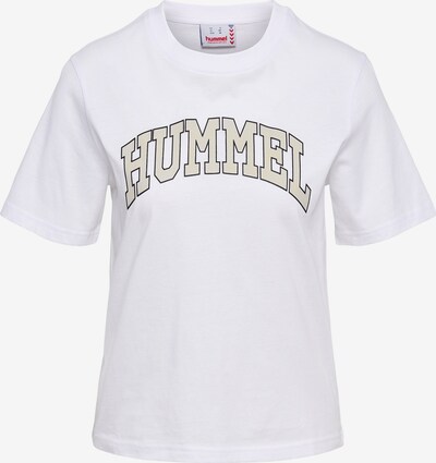 Hummel T-Shirt 'Gill' in sand / schwarz / weiß, Produktansicht