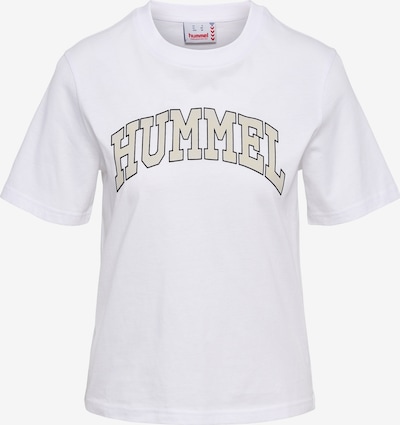 Hummel T-Shirt 'Gill' in sand / schwarz / weiß, Produktansicht