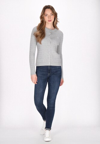 Cardigan DreiMaster Maritim en gris