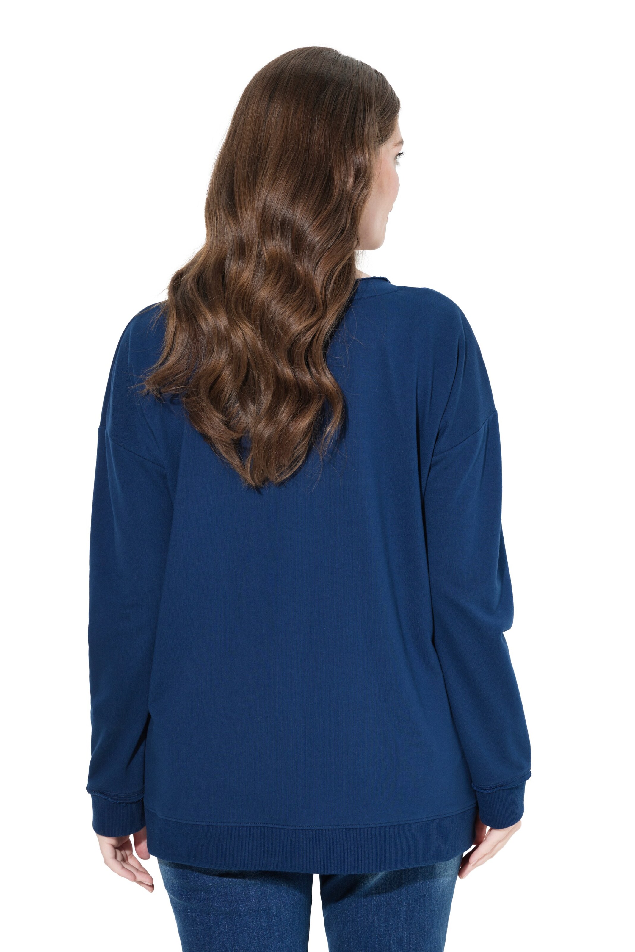 Ulla Popken Sweatshirt in Blauw